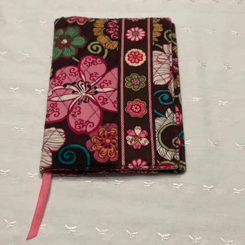 Vera Bradley Book Cover with Ribbon Bookmark